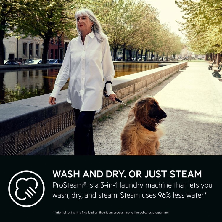 AEG 7000 Series ProSteam&reg;  7KG Wash 4KG Dry 1600rpm Integrated Washer Dryer - White
