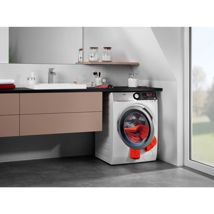 GRADE A2 - AEG L7WEE965R 7000 Series 9kg Wash 6kg Dry 1600rpm Freestanding Washer Dryer-White