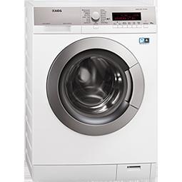 GRADE A3  - AEG L87405FL 10kg Protex Drum 1400rpm Freestanding Washing Machine White With Silver Con