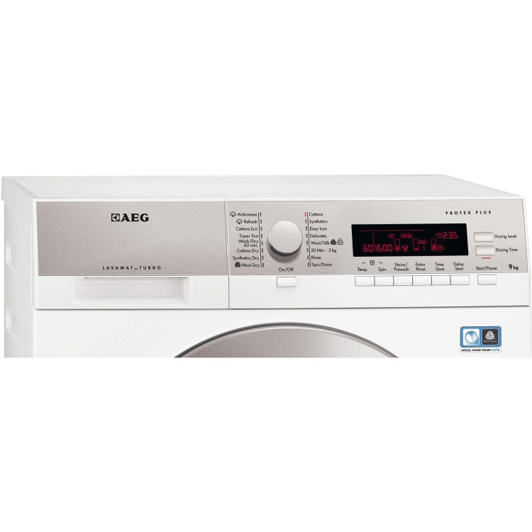 AEG L87696WD 9kg Wash 6kg Dry Freestanding Washer Dryer Antifingerprint Stainless Steel