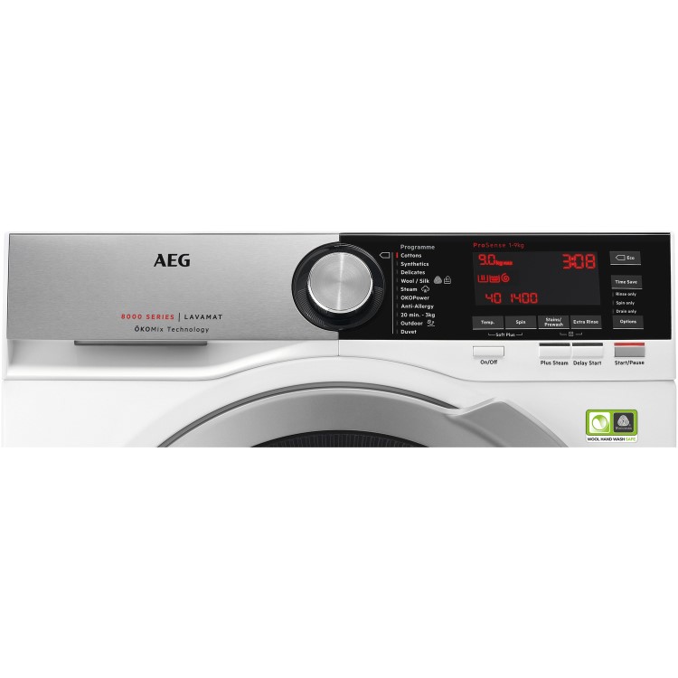 AEG L8FEC946R 8000 Series 9kg 1400rpm Freestanding Washing Machine - White