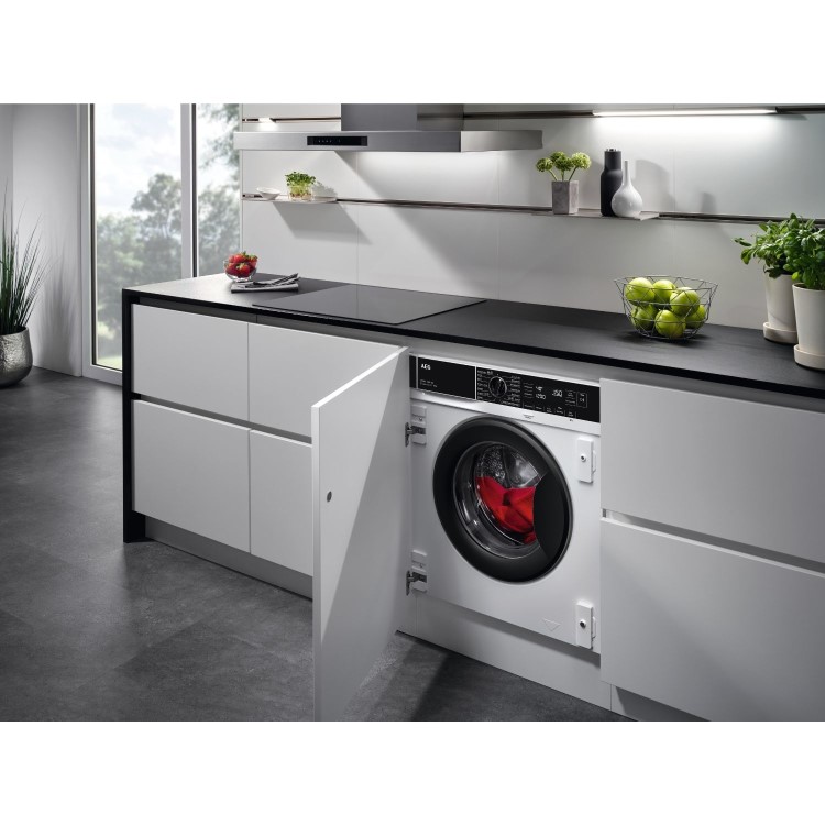 AEG 8000 Series ProSteam&reg; 8kg Wash 4kg Dry 1600rpm Integrated Washer Dryer - White
