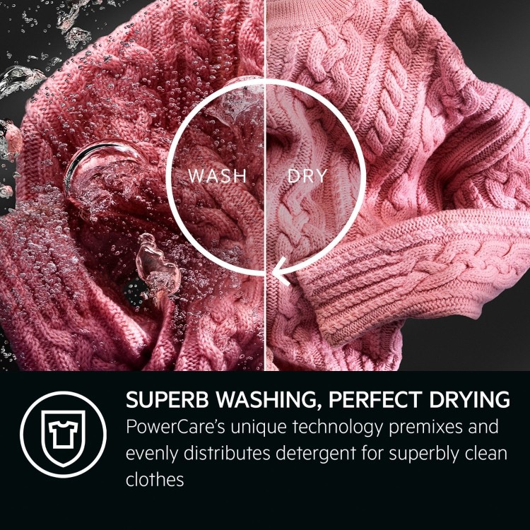 AEG 8000 Series ProSteam&reg; 8kg Wash 4kg Dry 1600rpm Integrated Washer Dryer - White