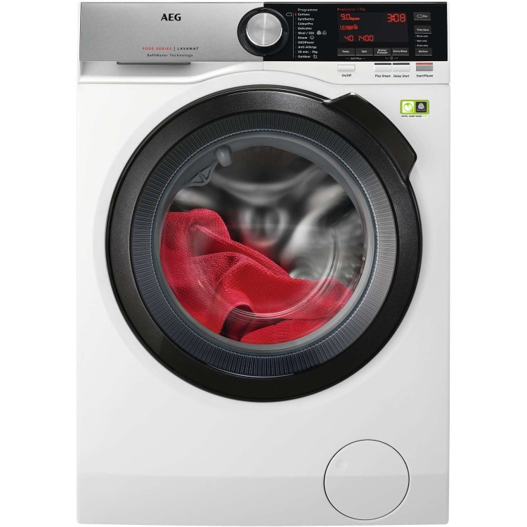 AEG L9FSC949R 9kg 1400rpm Freestanding Washing Machine With Steam Refresh - White