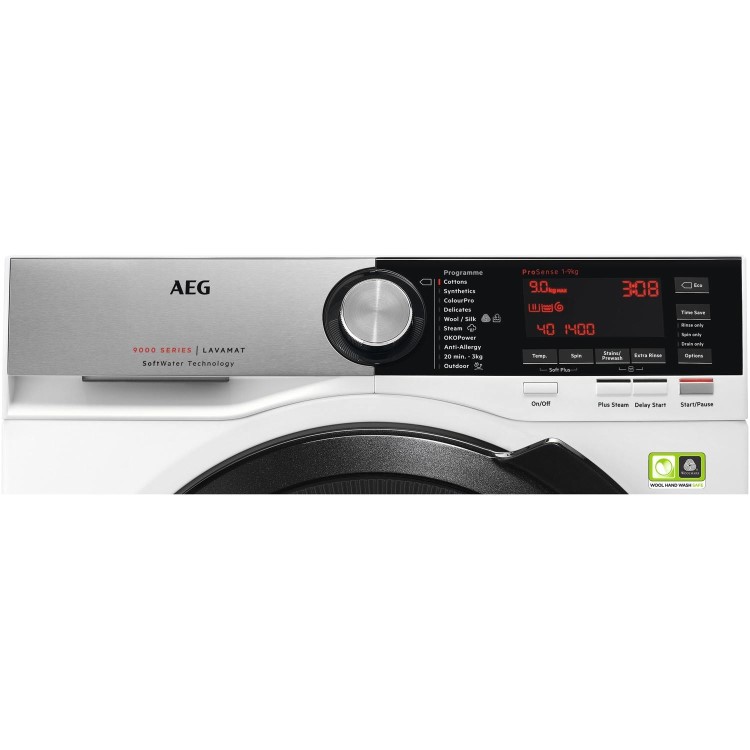 AEG L9FSC949R 9kg 1400rpm Freestanding Washing Machine With Steam Refresh - White