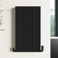 Black Designer Fluted Vertical Radiator 800 x 440mm - Laguna Black Designer Fluted Vertical Radiator 800 x 440mm - Laguna