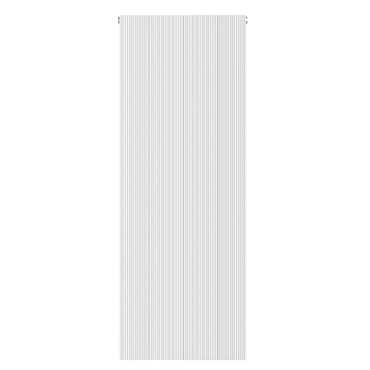 White Designer Fluted Vertical Radiator 1200 x 440mm - Laguna
