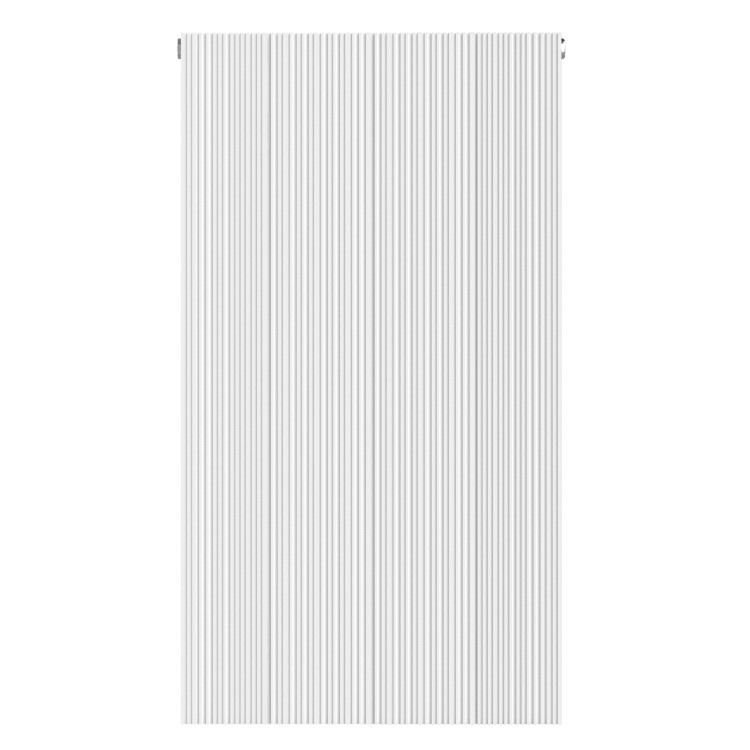 White Designer Fluted Vertical Radiator 800 x 440mm - Laguna