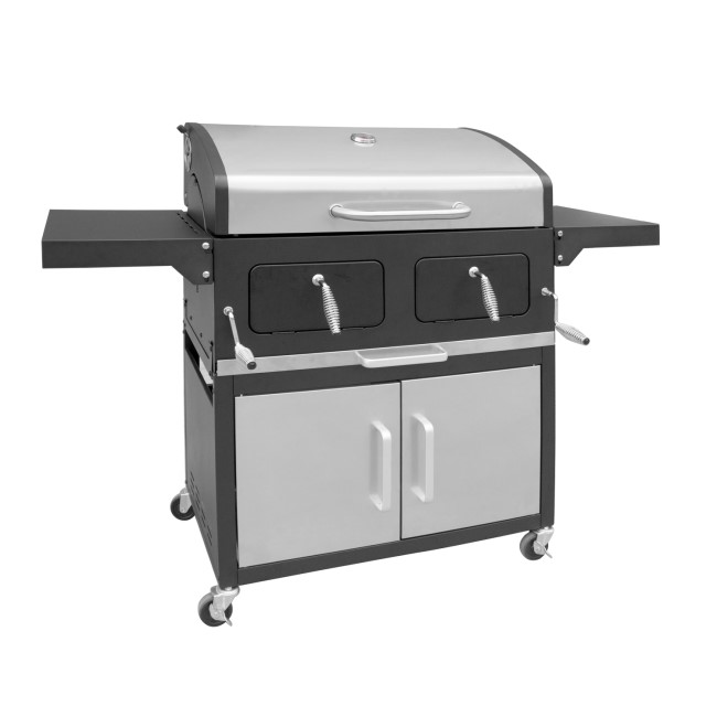 Landmann 10293 Grand XXL Broiler Charcoal BBQ Grill Silver