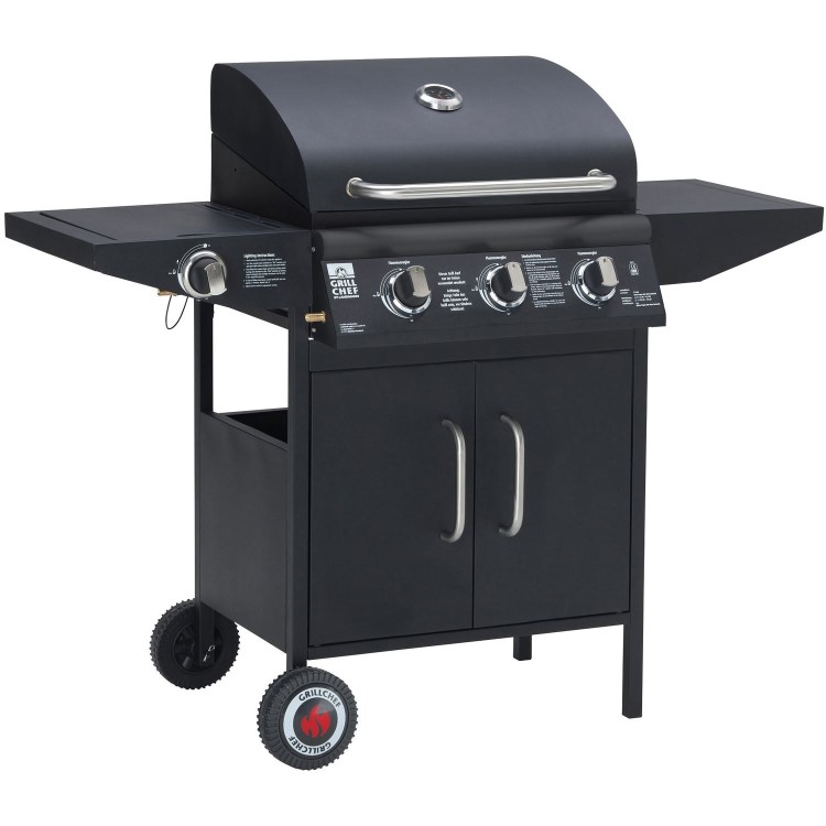 Landmann LAN12736 Grill Chef 3+1  Burner Gas Wagon BBQ