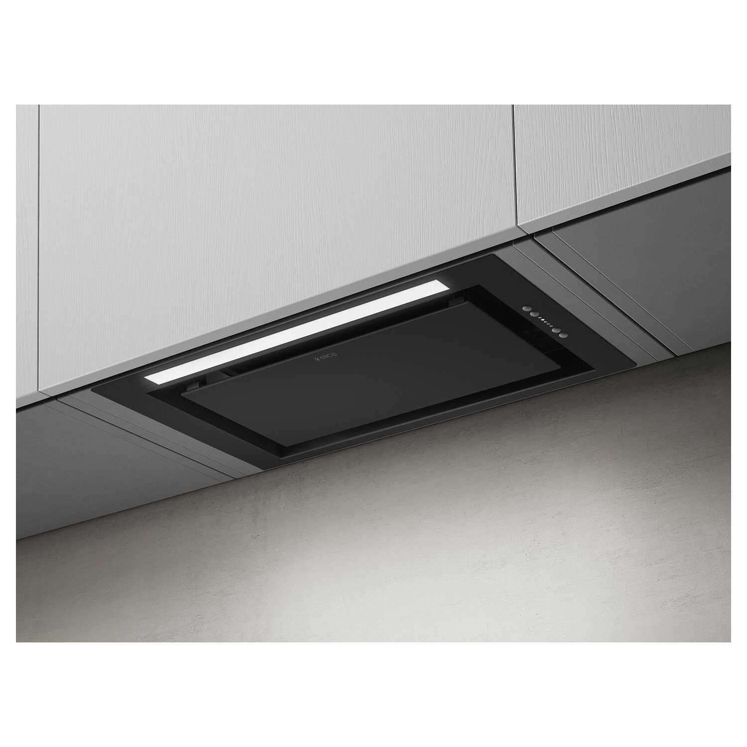 Elica LANE-60-BLK Lane 52cm Canopy Cooker Hood - Black