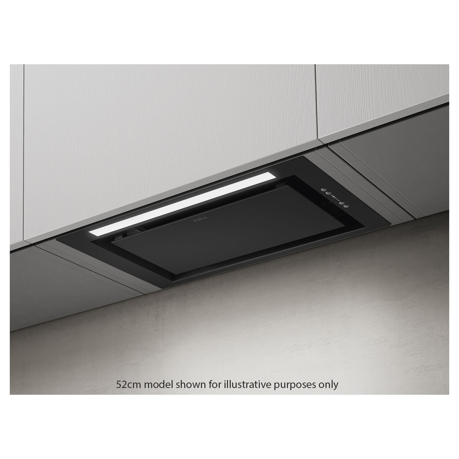 Elica Lane 72cm Canopy Cooker Hood Black LANE80BLK Appliances Direct