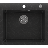 Single Bowl Inset Composite Sink with Tap Deck 565 x 500mm  - Laurie