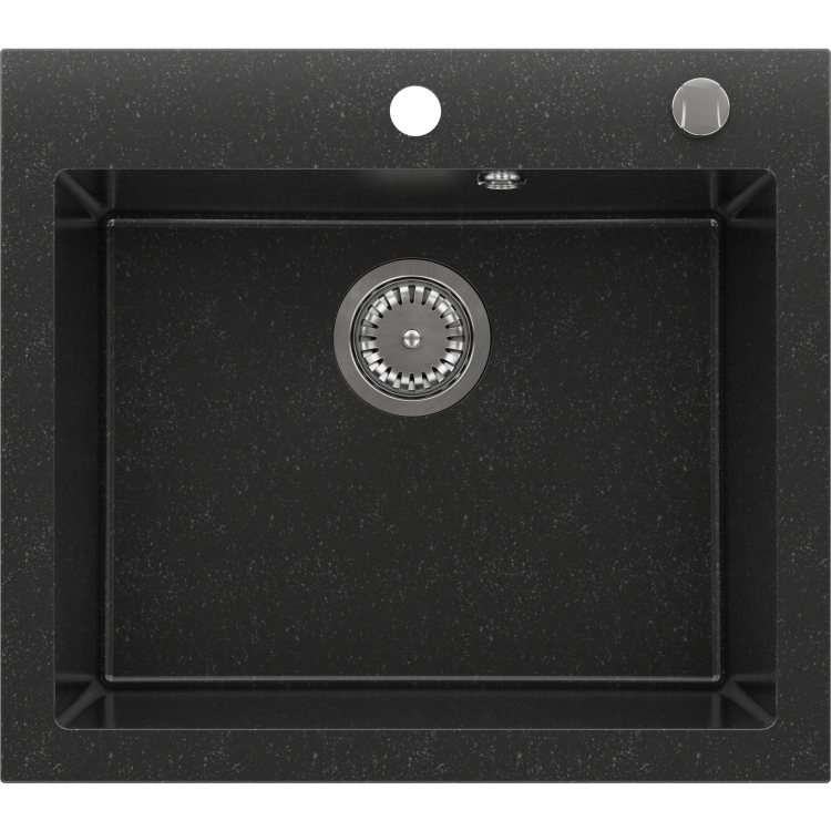 Single Bowl Inset Composite Sink with Tap Deck 565 x 500mm  - Laurie