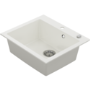 Single Bowl White Composite Inset Kitchen Sink - Enza Laurie