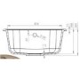 Utility Single Bowl Round Inset Composite Sink 500 x 500mm  - Laurie