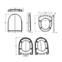 White Round Soft Close Toilet Seat With Quick Release - Laurel