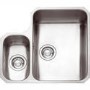 Franke LAX160L Undermount 1.5 Bowl Stainless Steel Sink with Left Hand Small Bowl