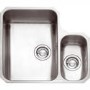 Franke LAX160R Undermount One and a Half Bowl Stainless Steel Sink with Right Hand Small Bowl