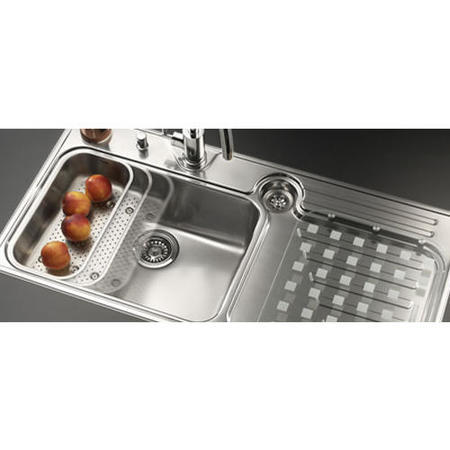 Franke LAX614R Largo Single Bowl Right Hand Drainer Sink