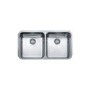 Franke LAX_120-36-36DP Largo Undermount Double Bowl Sink and Tap Designer Pack