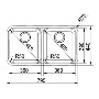 Franke LAX_120-36-36DP Largo Undermount Double Bowl Sink and Tap Designer Pack