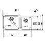 Franke LAX_120-45-30 Largo Undermount 1.75 Bowl Stainless Steel Sink