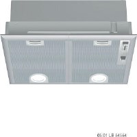 Siemens LB54564GB 530mm wide Canopy Hood in Silver Metallic Lacquer