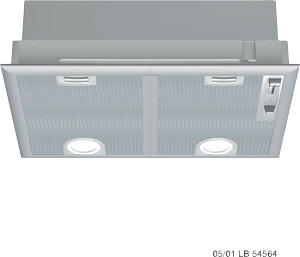 Siemens LB54564GB 530mm wide Canopy Hood in Silver Metallic Lacquer