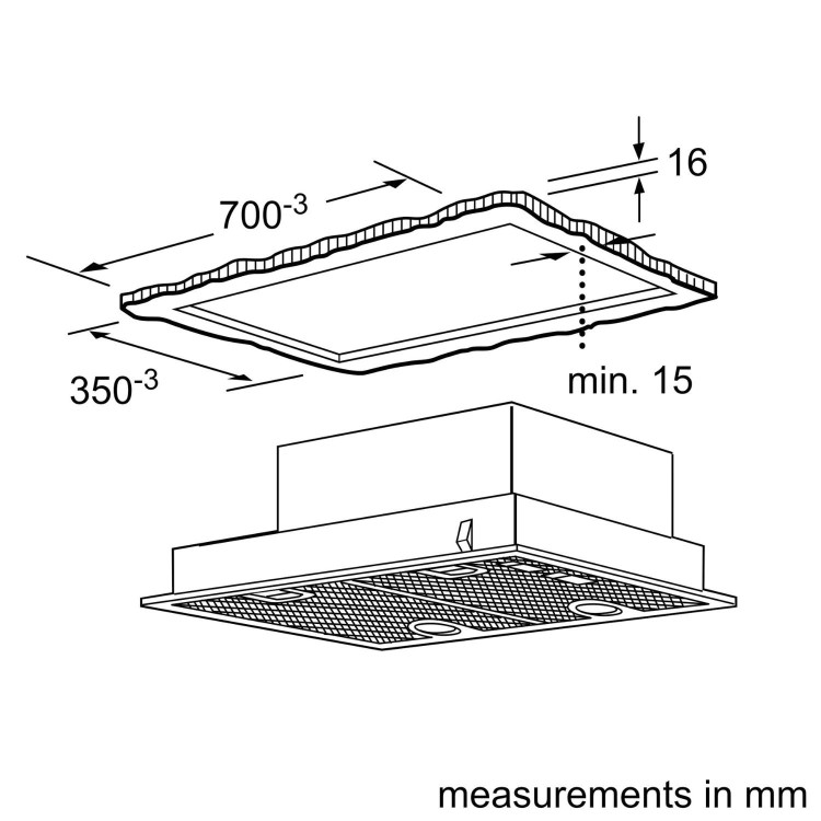 Refurbished Siemens iQ300 LB75566GB 75cm Canopy Cooker Hood - Silver