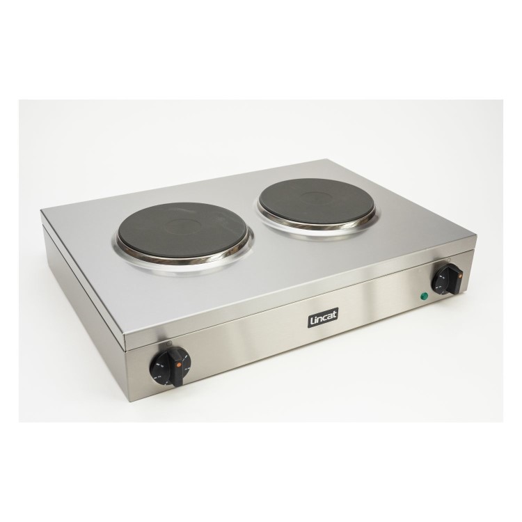 Lincat LBR2 Lynx 400 Twin Plate Countertop Boiling Top - 3kW, Plug in