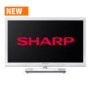 Sharp LC24LE250K-WH 24 Inch Freeview LED TV