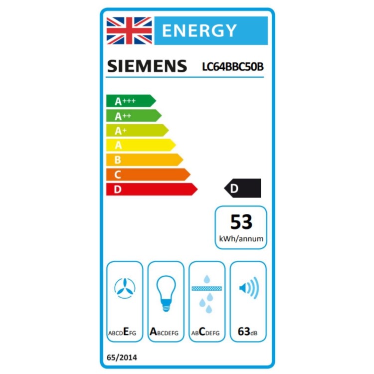 Siemens iQ100 60cm Box Design Chimney Cooker Hood - Stainless Steel