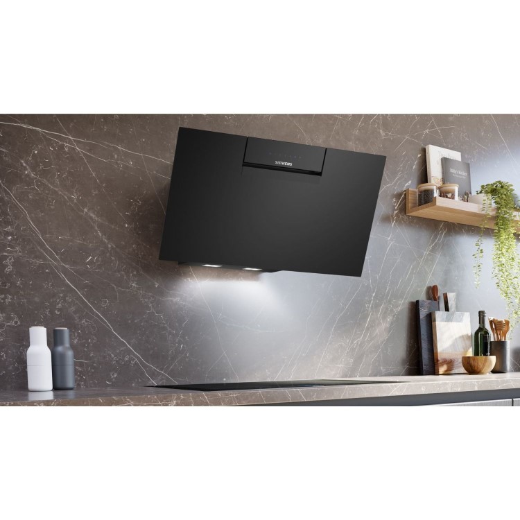 Siemens 80cm Chimney Hood - Black