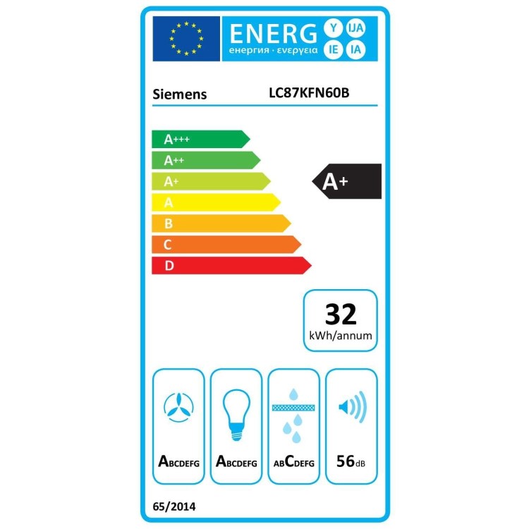 Siemens 80cm Chimney Hood - Black