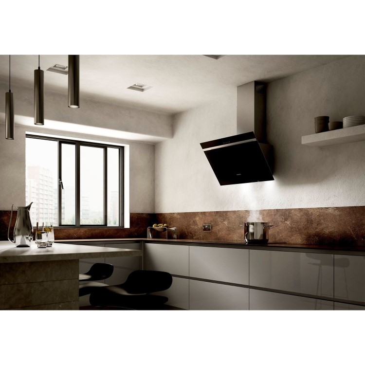 Siemens iQ300 80cm Angled Cooker Hood - Black