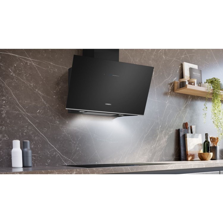 Siemens 90cm Chimney Hood - Black