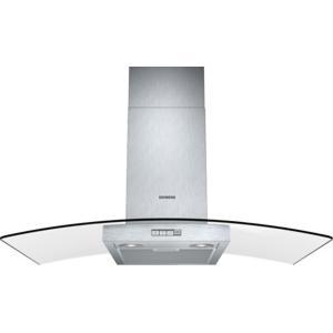 Siemens LC94GB522B 90cm Stainless Steel Chimney Cooker Hood With Curved Glass Canopy