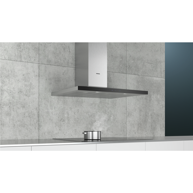 Siemens LC97QFM50B 90cm Low Profile Pyramid Style Chimney Cooker Hood - Stainless Steel