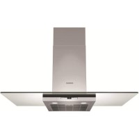 SIEMENS LC98GB540B iQ700 Flat Glass 90cm Chimney Hood in Stainless Steel and Grey Glass