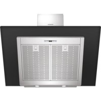 SIEMENS LC98KC640B iQ500 Angled Chimney Hood in Stainless Steel and Black Glass