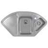 Astracast LD15XXHOMESK1 Lausanne 1.5 Bowl Left Hand Drainer Polished Stainless Steel Corner Sink
