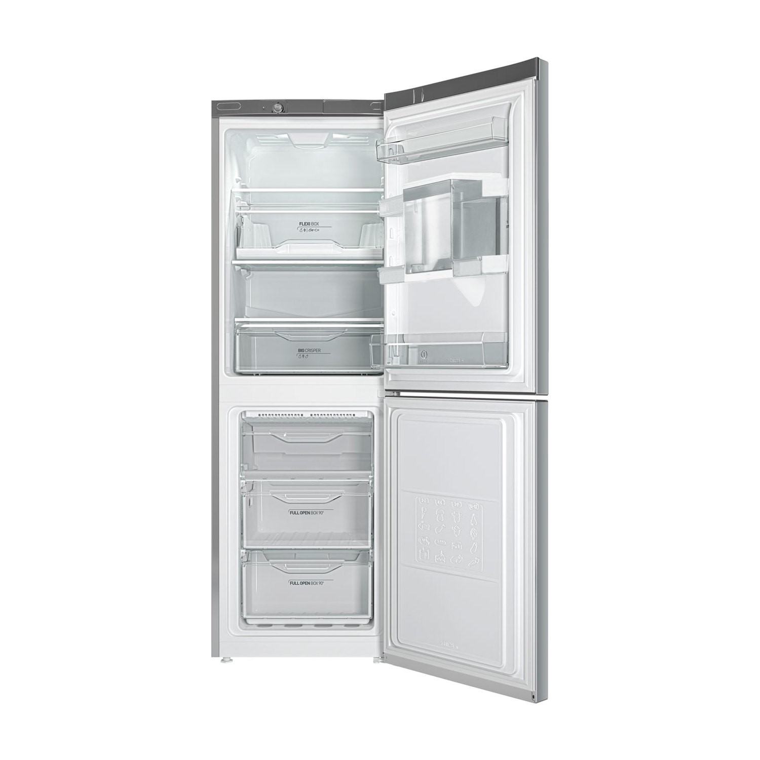 Indesit LD70N1KWTD Freestanding Fridge Freezer With Water Dispenser