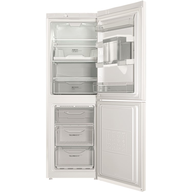 INDESIT LD70N1WWTD 278 Litre Freestanding Fridge Freezer 50/50 Split Water Dispenser 60cm Wide - White