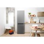 GRADE A1 - Indesit LD85F1S1 189x60cm 292L Freestanding Fridge Freezer - Silver