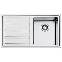 Smeg LD861S Mira Ultra Low Profile Single Bowl Sink with Left Hand Drainer