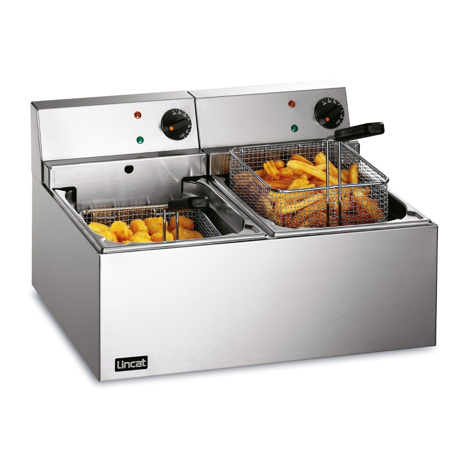 Lincat Ldf2 Lynx 400 Twin Tank Countertop Electric Fryer 2 X 4 Ltr 2 Baskets LDF2