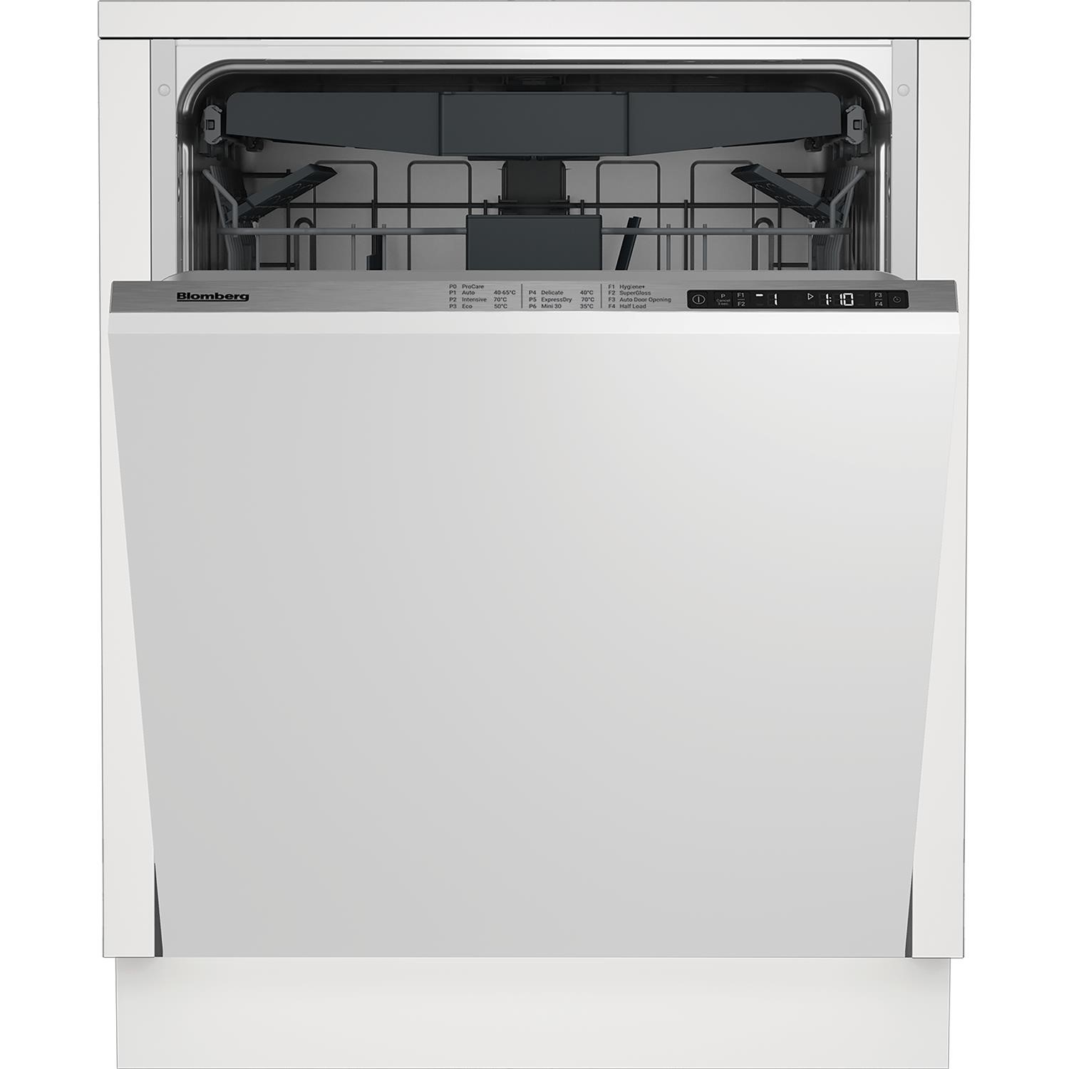 Blomberg Integrated Dishwasher - Silver control panel