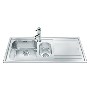 Smeg LE102D Rigae 1.5 Bowl Sink with Right Hand Drainer
