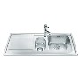 Smeg LE102S Rigae 1.5 Bowl Sink with Left Hand Drainer